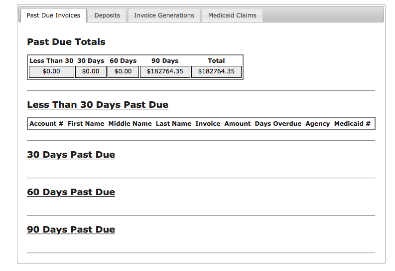 Financial Screenshot